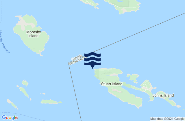Mapa da tábua de marés em Turn Point (Stuart Island), United States