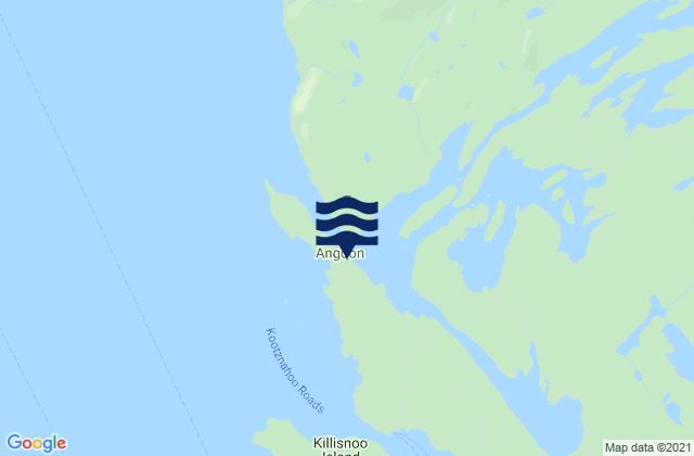 Mapa da tábua de marés em Turn Point Kootznahoo Inlet, United States