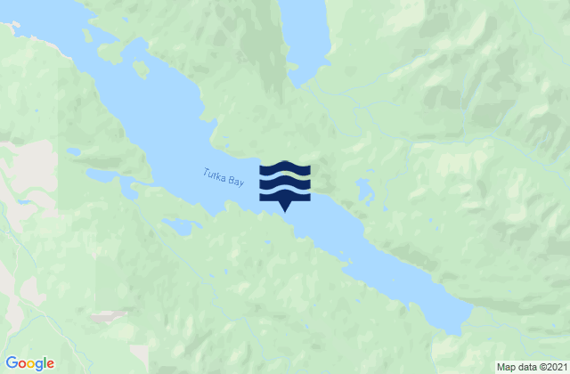 Mapa da tábua de marés em Tutka Bay (Kachemak Bay), United States