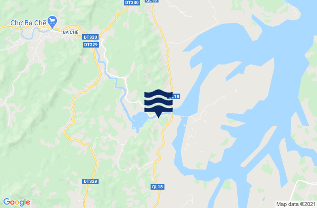 Mapa da tábua de marés em Tỉnh Quảng Ninh, Vietnam