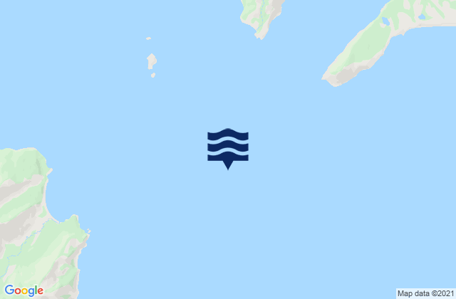 Mapa da tábua de marés em Ugak Bay Entrance, United States