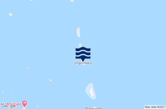 Mapa da tábua de marés em Ugoofaaru, Maldives