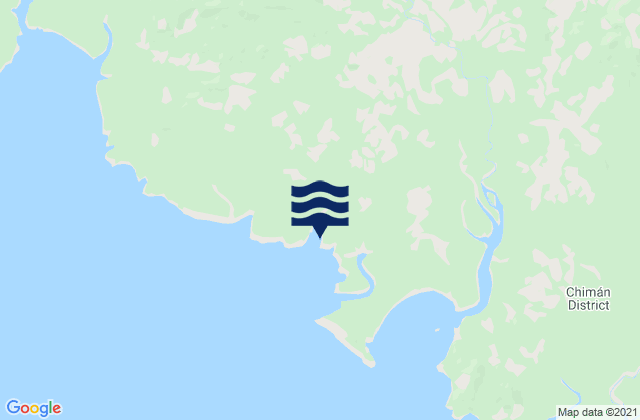 Mapa da tábua de marés em Unión Santeña, Panama
