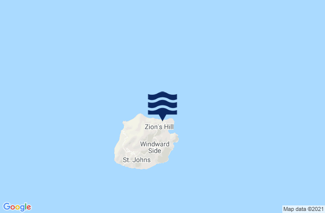 Mapa da tábua de marés em Upper Hell's Gate, Bonaire, Saint Eustatius and Saba 