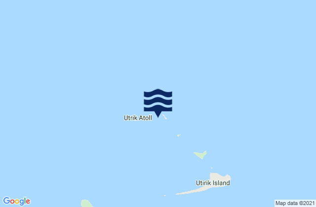 Mapa da tábua de marés em Utrik Atoll, Marshall Islands