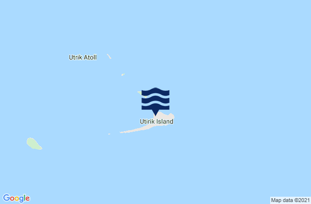Mapa da tábua de marés em Utrik, Marshall Islands