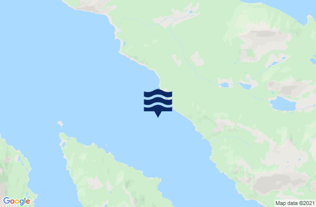 Mapa da tábua de marés em Viekoda Bay, United States