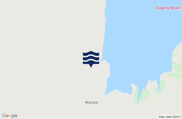 Mapa da tábua de marés em Vilankulos District, Mozambique