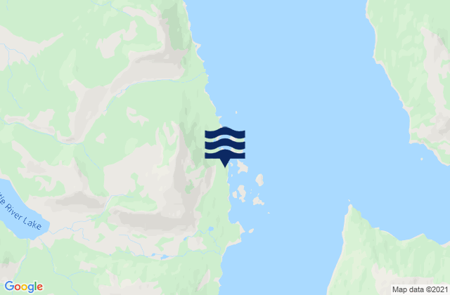 Mapa da tábua de marés em Village Islands, United States