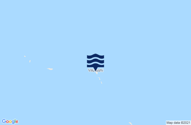 Mapa da tábua de marés em Vilufushi, Maldives