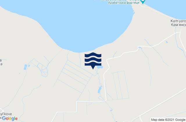 Mapa da tábua de marés em Vladislavovka, Ukraine