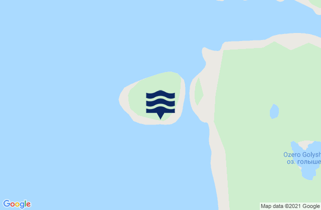 Mapa da tábua de marés em Volostrov, Russia