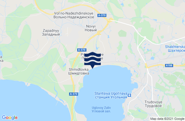 Mapa da tábua de marés em Vol’no-Nadezhdinskoye, Russia