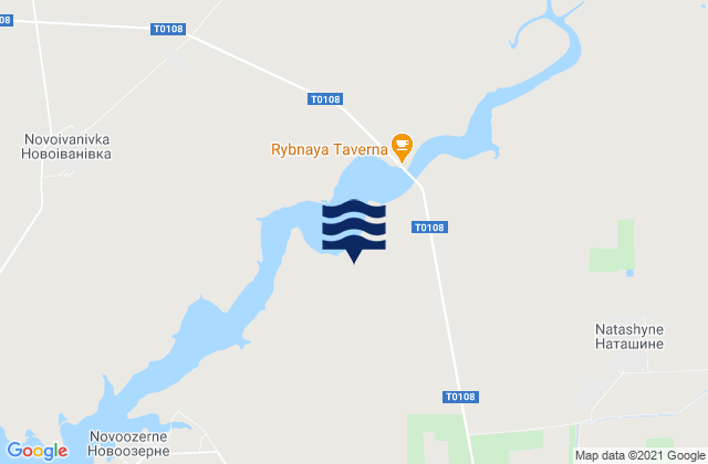 Mapa da tábua de marés em Vorobyovo, Ukraine