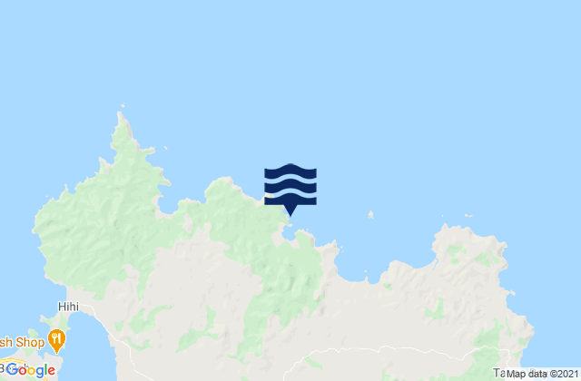 Mapa da tábua de marés em Waimahana Bay, New Zealand