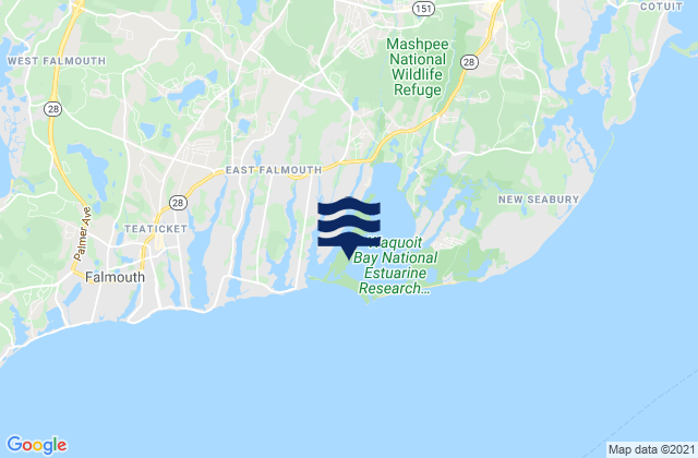 Mapa da tábua de marés em Washburn Island, United States