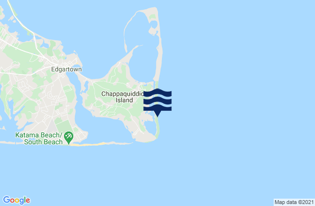 Mapa da tábua de marés em Wasque Point (Chappaquiddick Island), United States