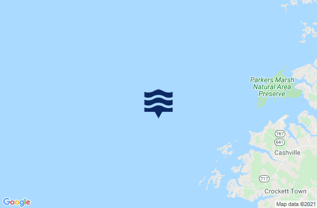 Mapa da tábua de marés em Watts Island 4 miles south of, United States