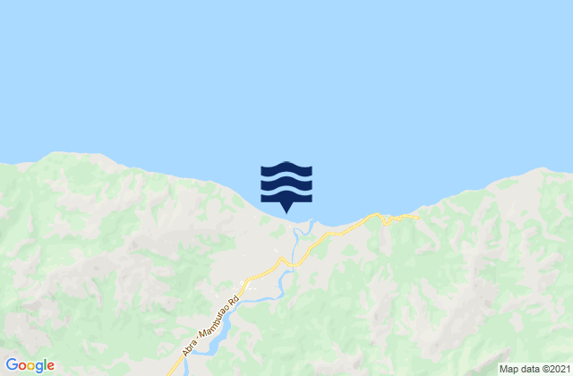Mapa da tábua de marés em Wawa, Philippines