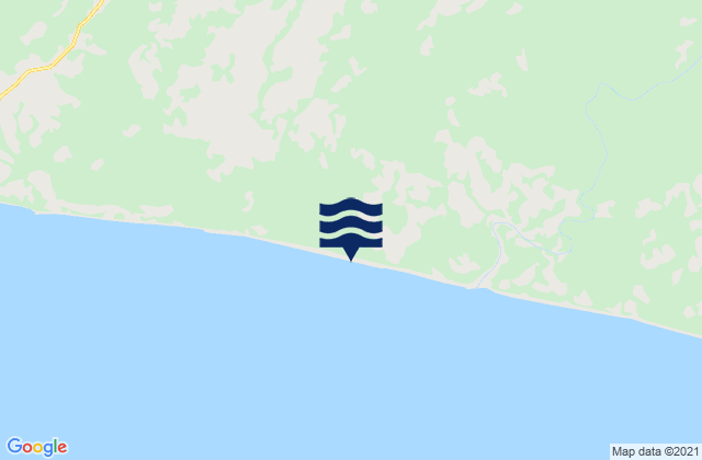 Mapa da tábua de marés em Webado, Liberia