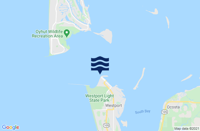 Mapa da tábua de marés em Westport-The Cove, United States