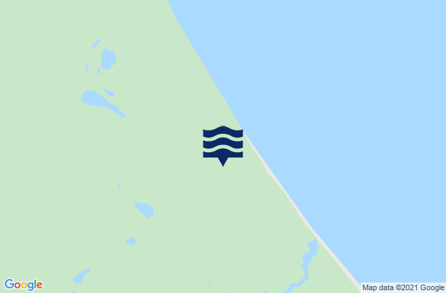 Mapa da tábua de marés em Whale Bay, Canada