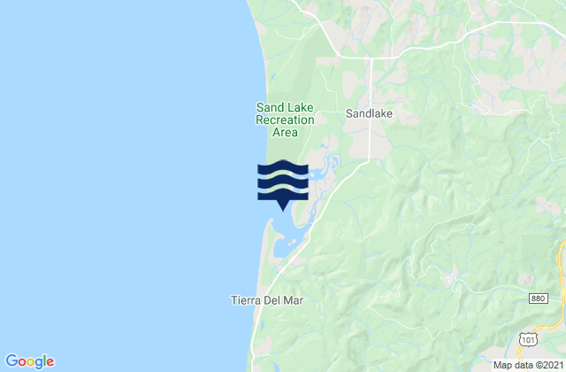 Mapa da tábua de marés em Whalen Island, United States
