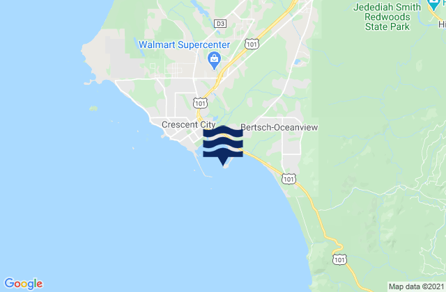 Mapa da tábua de marés em Whaler Island, United States