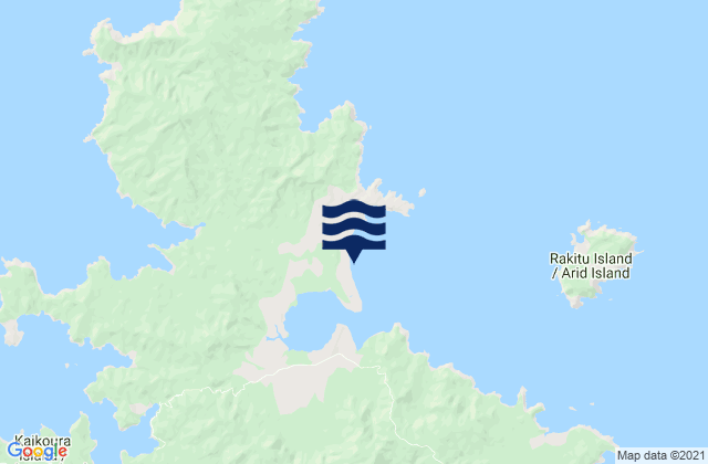 Mapa da tábua de marés em Whangapoua Beach, New Zealand
