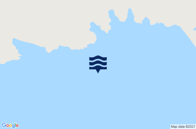Mapa da tábua de marés em Whangaroa, New Zealand