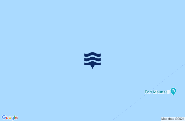 Mapa da tábua de marés em Whitaker Beacon, United Kingdom