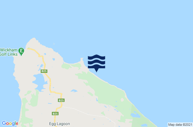 Mapa da tábua de marés em White Beach, Australia