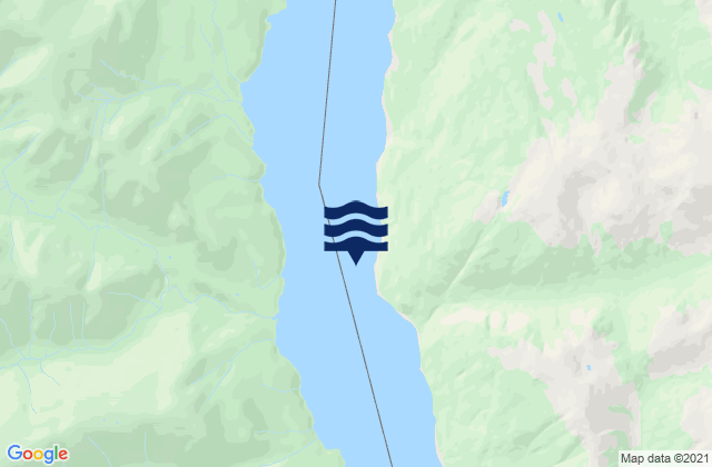 Mapa da tábua de marés em White Point, United States