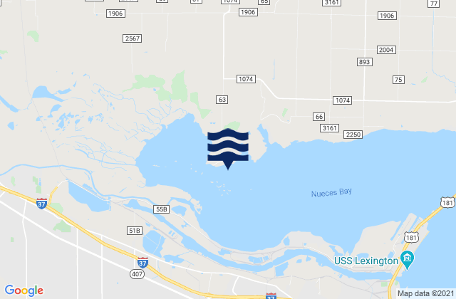 Mapa da tábua de marés em White Point, United States