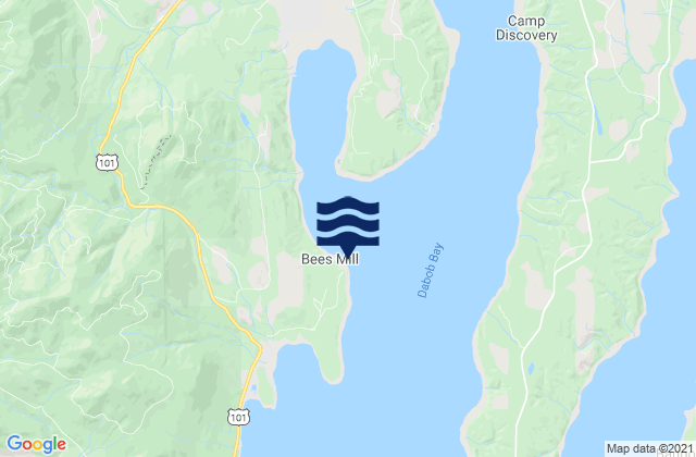 Mapa da tábua de marés em Whitney Point, United States