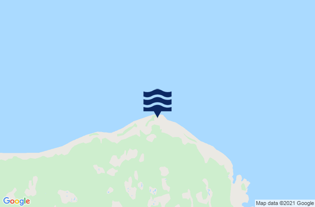 Mapa da tábua de marés em Wiah Point, Canada