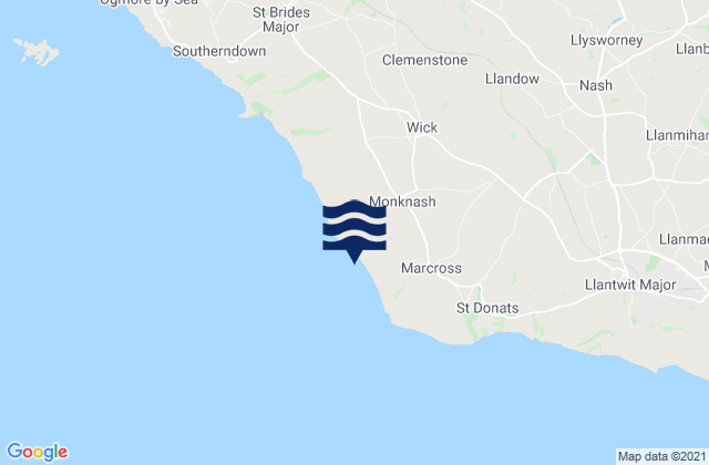 Mapa da tábua de marés em Wick, United Kingdom