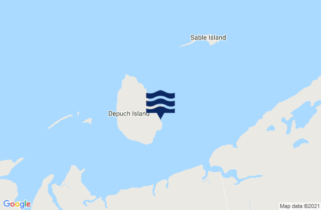 Mapa da tábua de marés em Wickham Beach, Australia