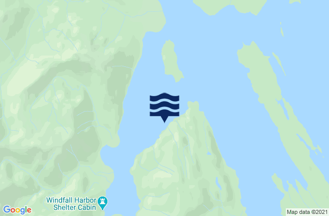 Mapa da tábua de marés em Windfall Harbor (Seymour Canal), United States
