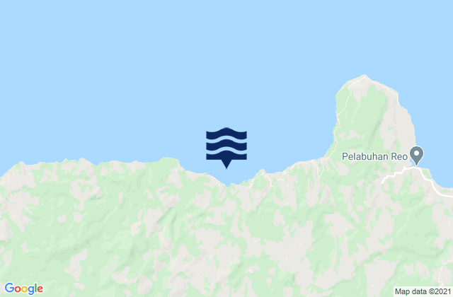 Mapa da tábua de marés em Wontong, Indonesia