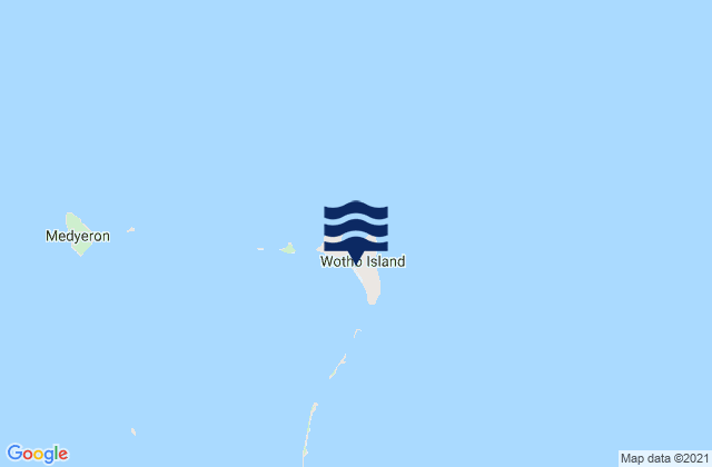 Mapa da tábua de marés em Wotho, Marshall Islands