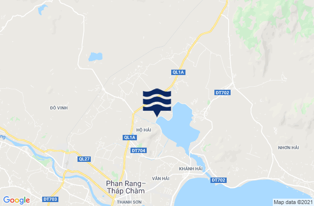 Mapa da tábua de marés em Xã Phước Thắng, Vietnam