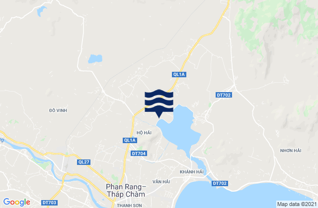 Mapa da tábua de marés em Xã Phước Trung, Vietnam