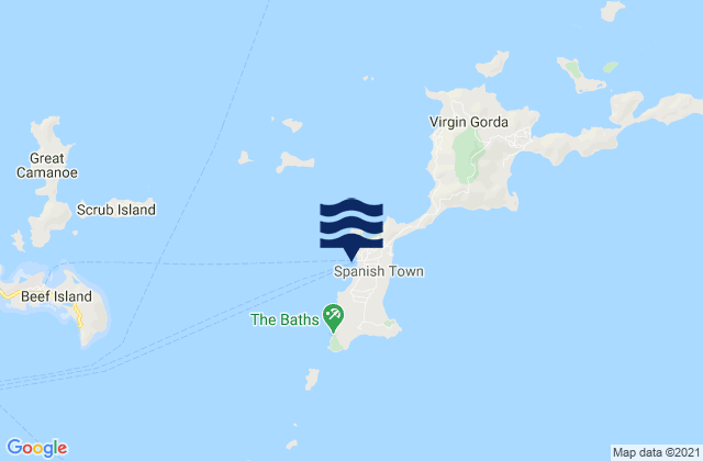 Mapa da tábua de marés em Yacht Harbour, U.S. Virgin Islands