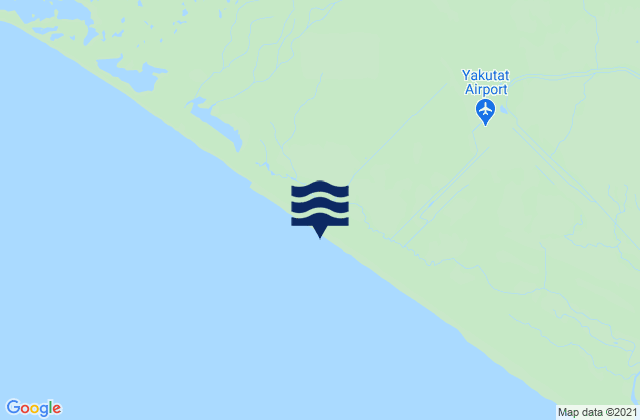 Mapa da tábua de marés em Yakutat (Cannon Beach), United States
