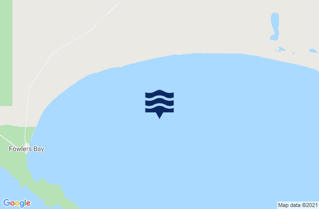 Mapa da tábua de marés em Yalata, Australia