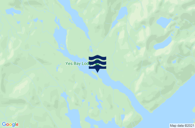 Mapa da tábua de marés em Yes Cannery (Yes Bay), United States