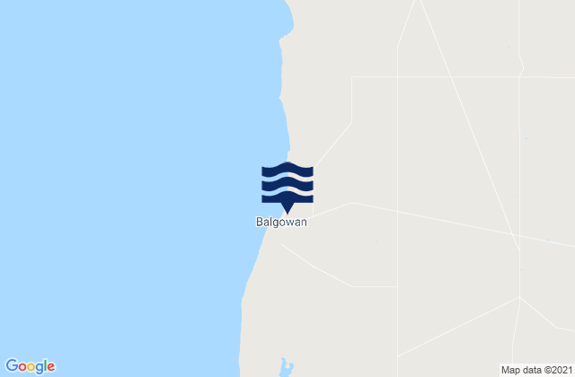 Mapa da tábua de marés em Yorke Peninsula, Australia