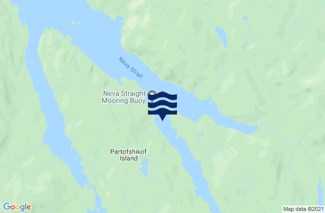 Mapa da tábua de marés em Zeal Point 0.34 n.mi. SSW of, United States