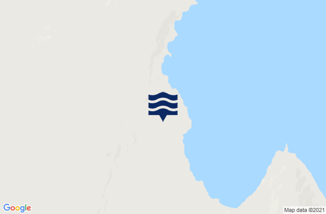 Mapa da tábua de marés em Árneshreppur, Iceland